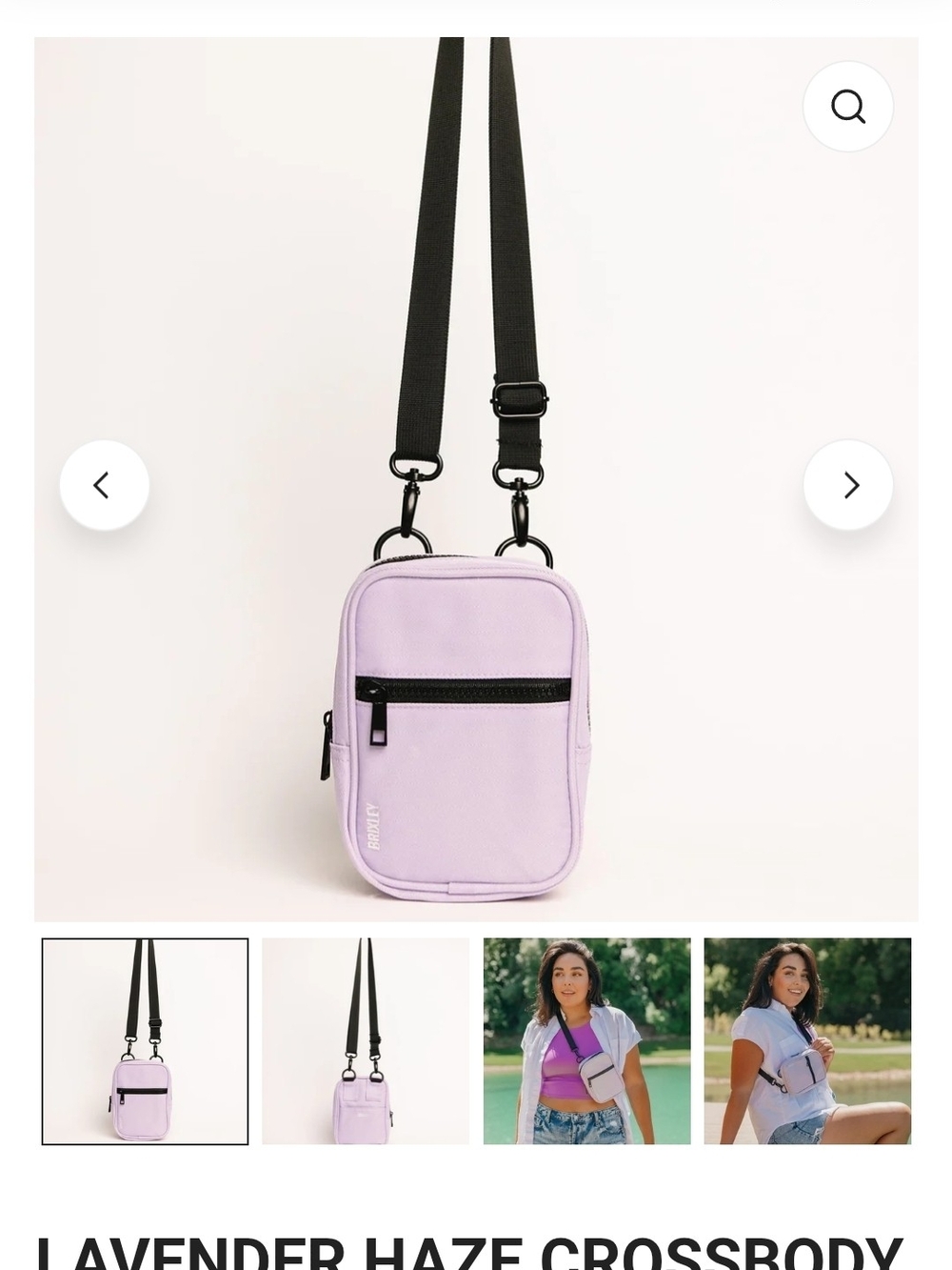 NWOT Brixley 5 In 1 Crossbody Sling Travel Bag Lavender Haze - Picture 9 of 9